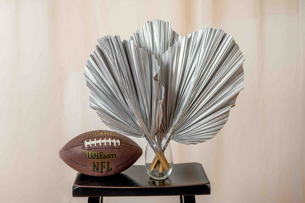 The Blooming Palm - Wholesale Retailer Sample - Home Decor - 14" PINK SunDried Painted Palm Leaf Decor, SAME DAY SHP  5