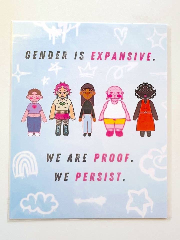 Gender is Expansive Print for wholesale by SoftBoysClub