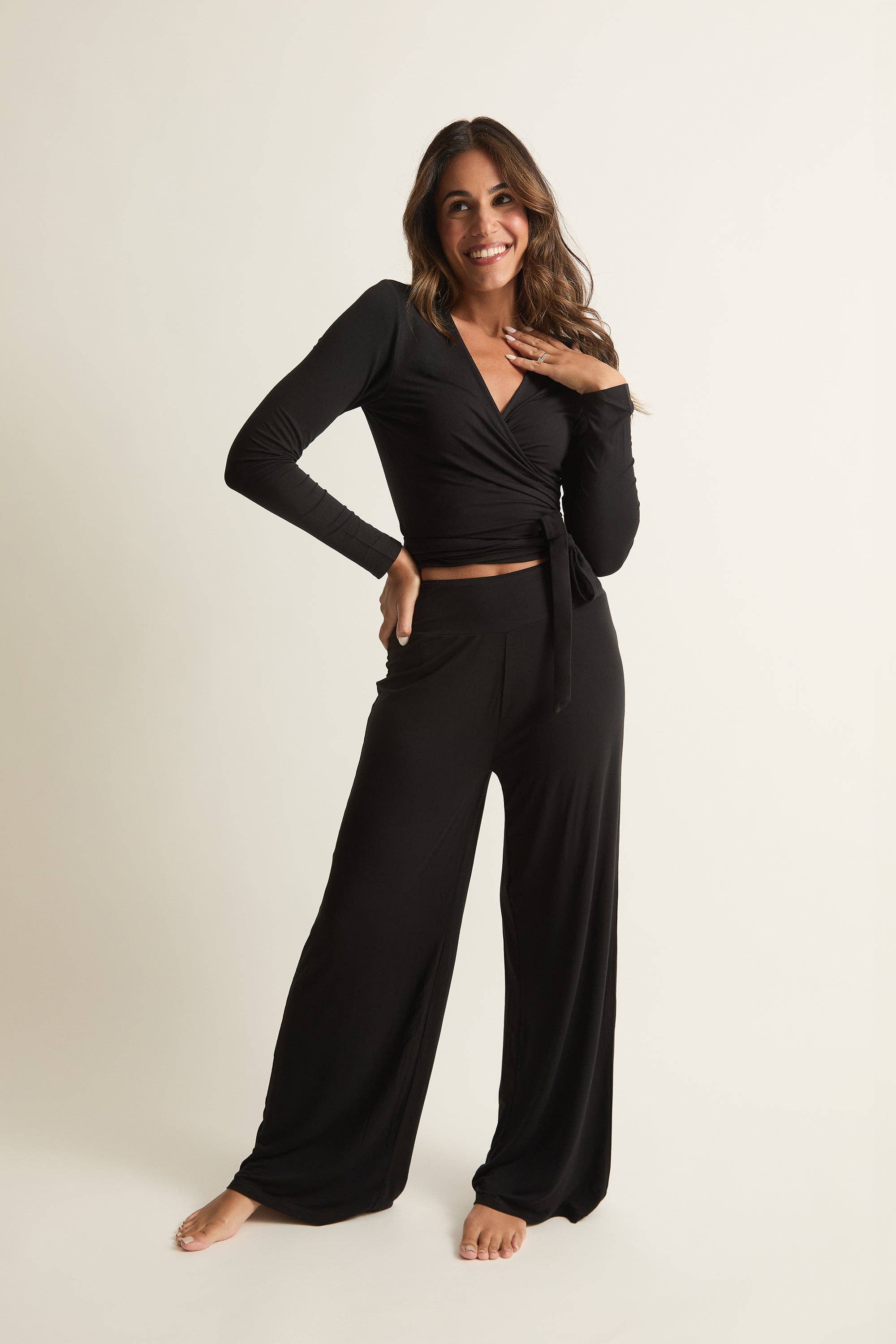 Faceplant Dreams – Top de malha - Mulher por atacado – Top de Envolver Estúdio2