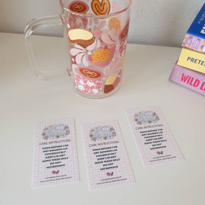 Be Bold Stay Bold - Wholesale Coffee Mug - Pan Dulce Glass Mug – 18oz3