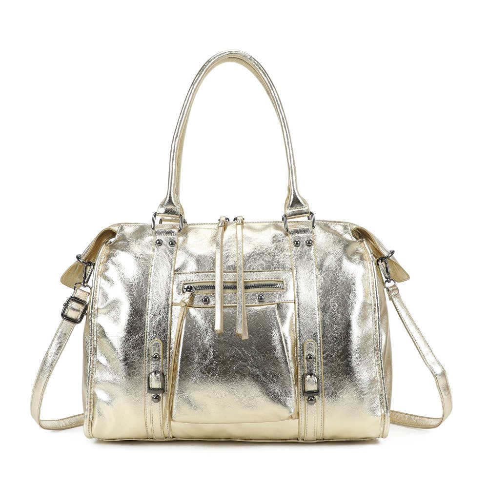 Gallantry - Wholesale Top Handle Bag - Women's - Skyla Metallic Large(R-1979-5)0