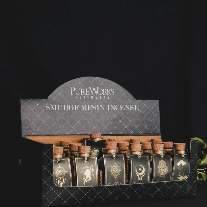 R. Expo/Song of India - Wholesale Incense - Esoteric Smudge Resin/ Potpourri Glass Vial with Cork Top 2