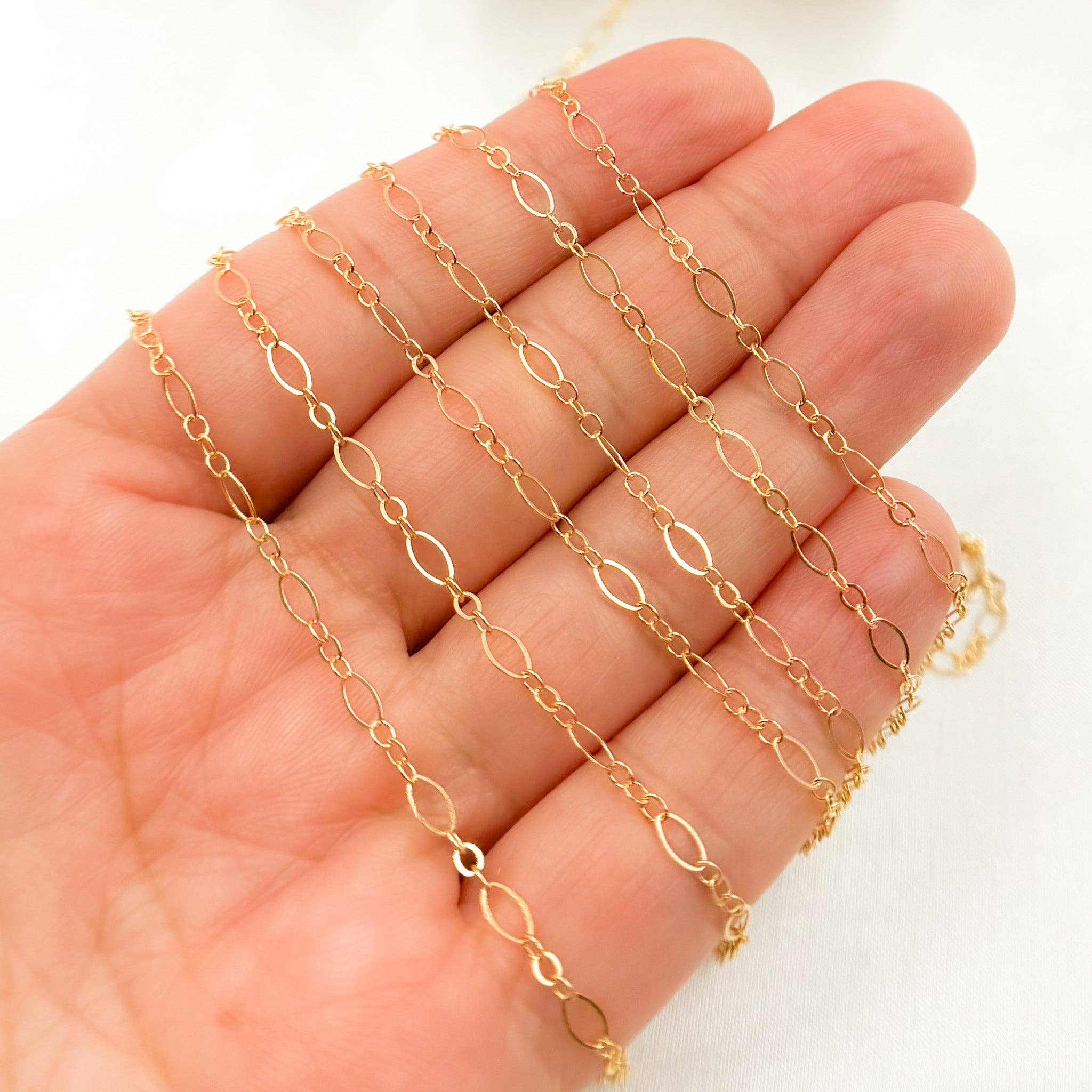 Jewels & Chains - Wholesale Craft Supplies - 716F-801FGF. 14K Gold Filled Long & Short Link2