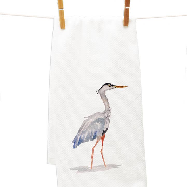 MALWEST design - Wholesale Tea Towel - Blue Heron Tea Towel3