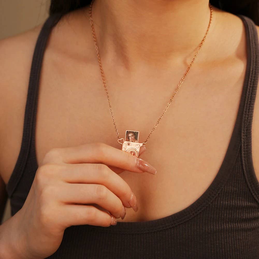 Syrrios Gifts LLC - Wholesale Pendant/Charm Necklace - Camera Necklace with Personalized Photo Photography Pendant 12