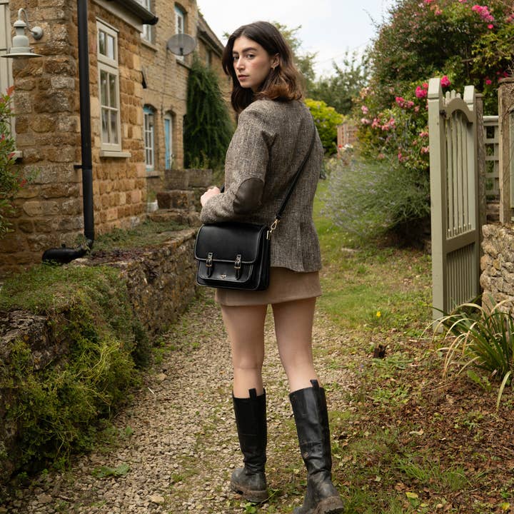 Fable England - Wholesale Satchel - Women's - FABLE Magical Mushrooms Black Satchel