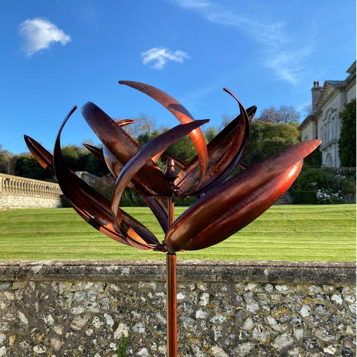 Marissa's Gifts - Wholesale Wind Spinner - Burghley garden wind sculpture spinner bronze