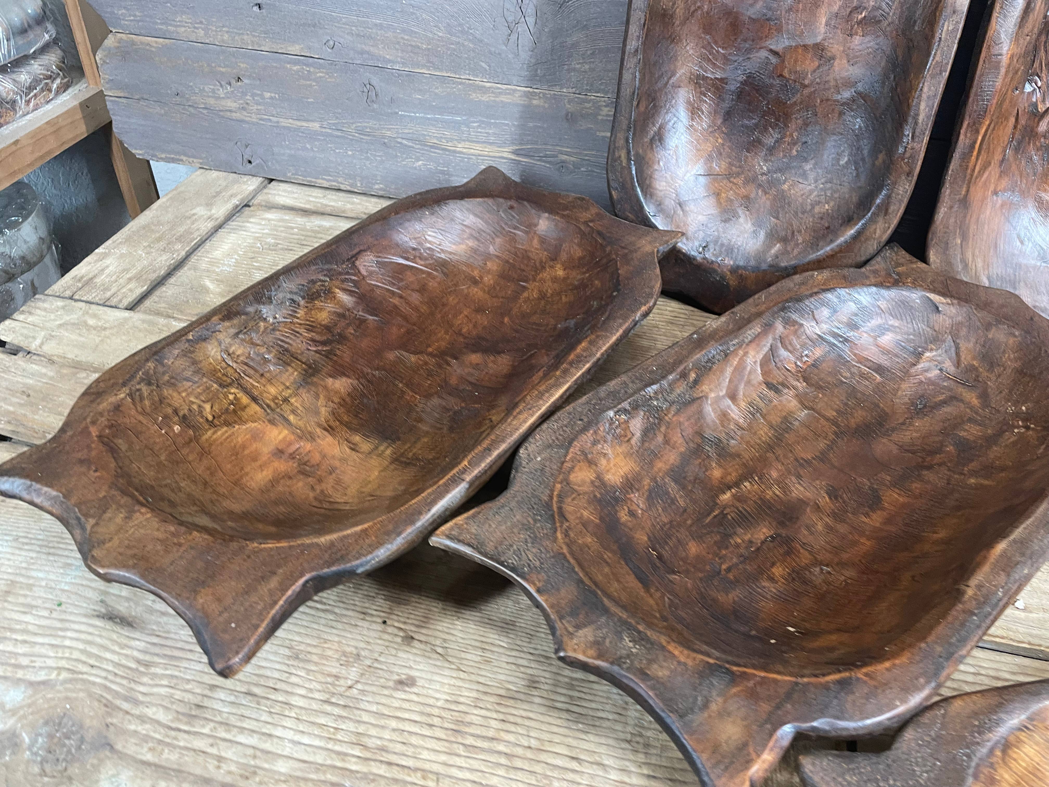 My Amigos Imports - Wholesale Decorative Plate/Dish/Bowl - Great Buy-WH-Deep w Handle Dough Bowl-Farmhouse-Wax-3 pts2