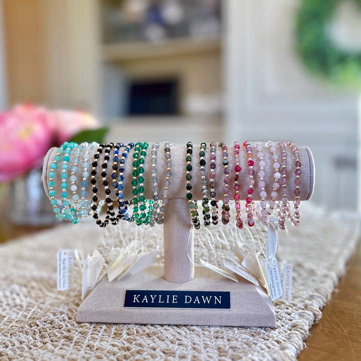 Kaylie Dawn Jewelry - Wholesale Beaded Bracelet - Elley Stretchy Stackable Gemstone Bracelet, Handmade in USA12