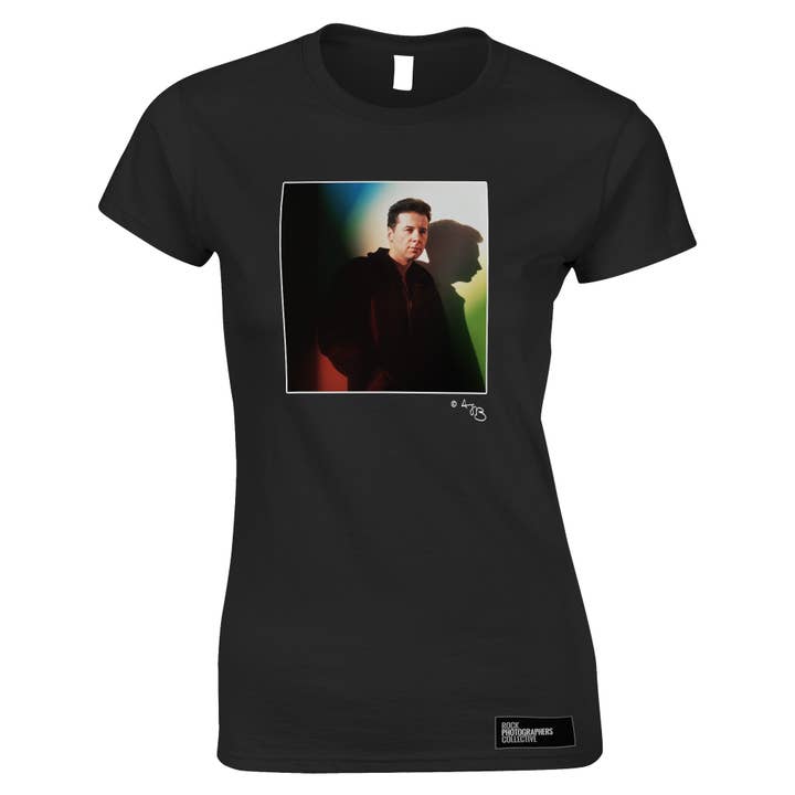 Simple Minds, Jim Kerr, 1989, TB Damen T-Shirt für den Großhandel von Rock Photographers Collective