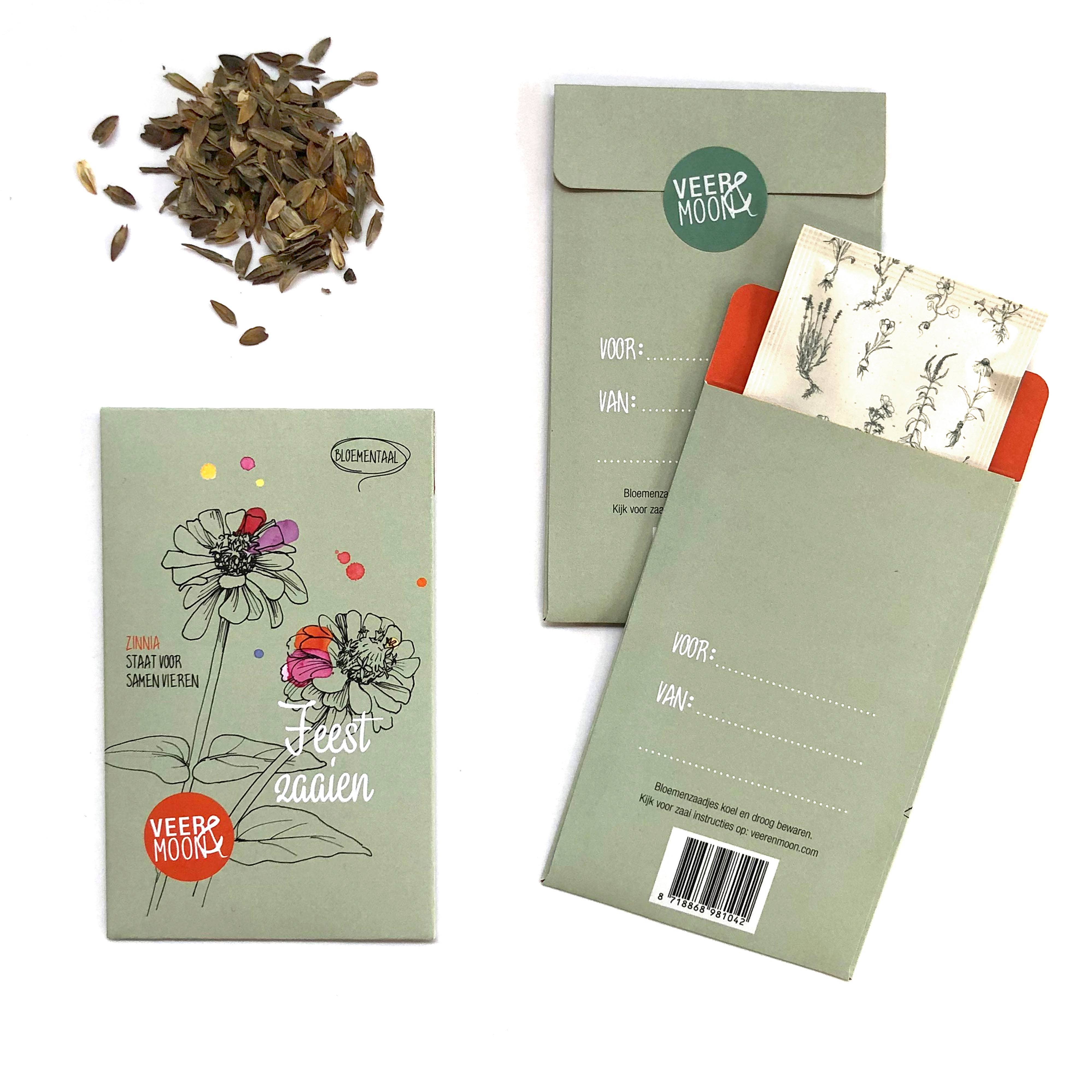 Veer&Moon – wholesale Frön – Fröpåse med festlig blandning av zinniafrön1