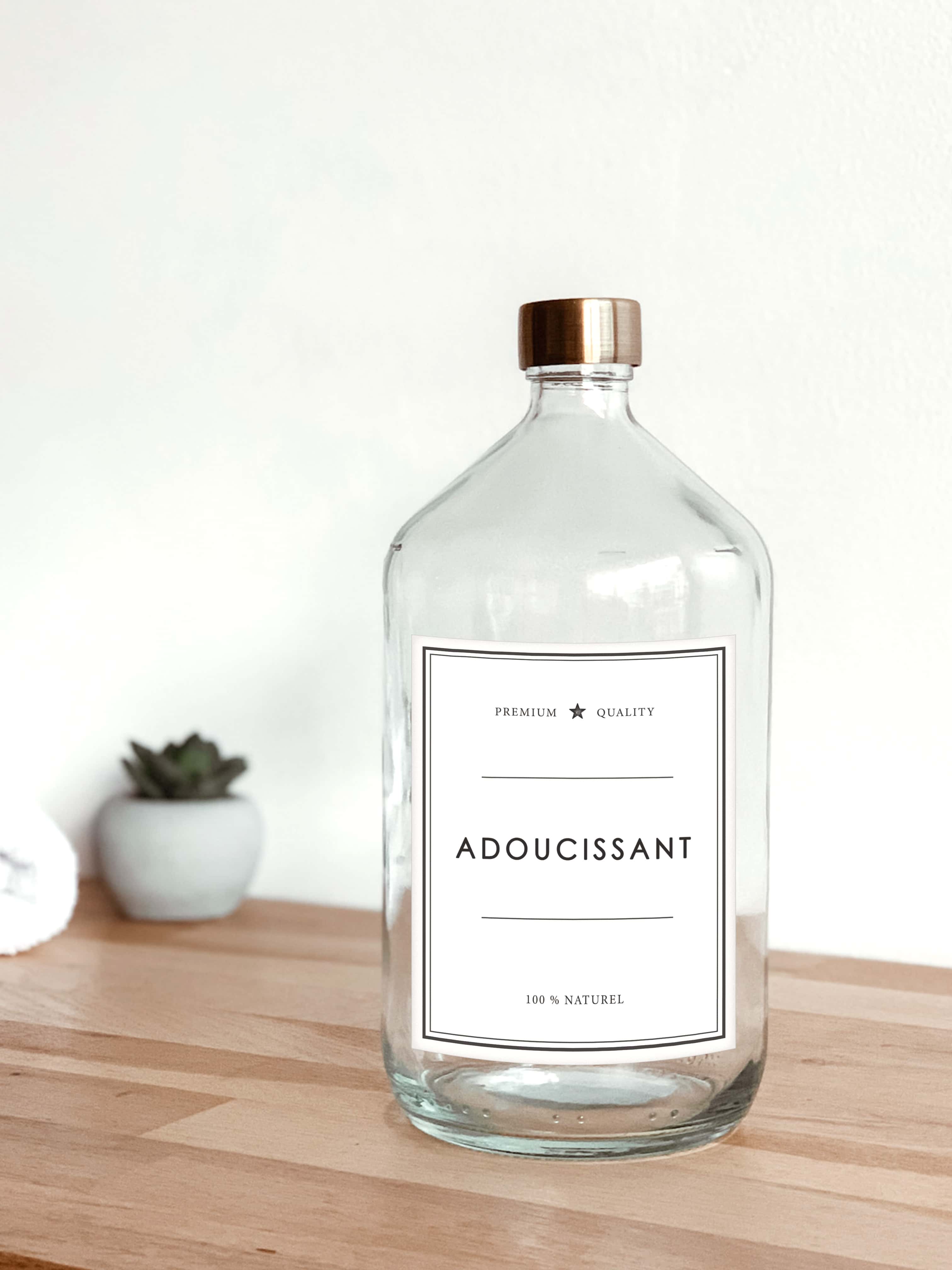 Les Flacons de l’Apothicaire - Wholesale Jar - fabric softener - clear bottle6