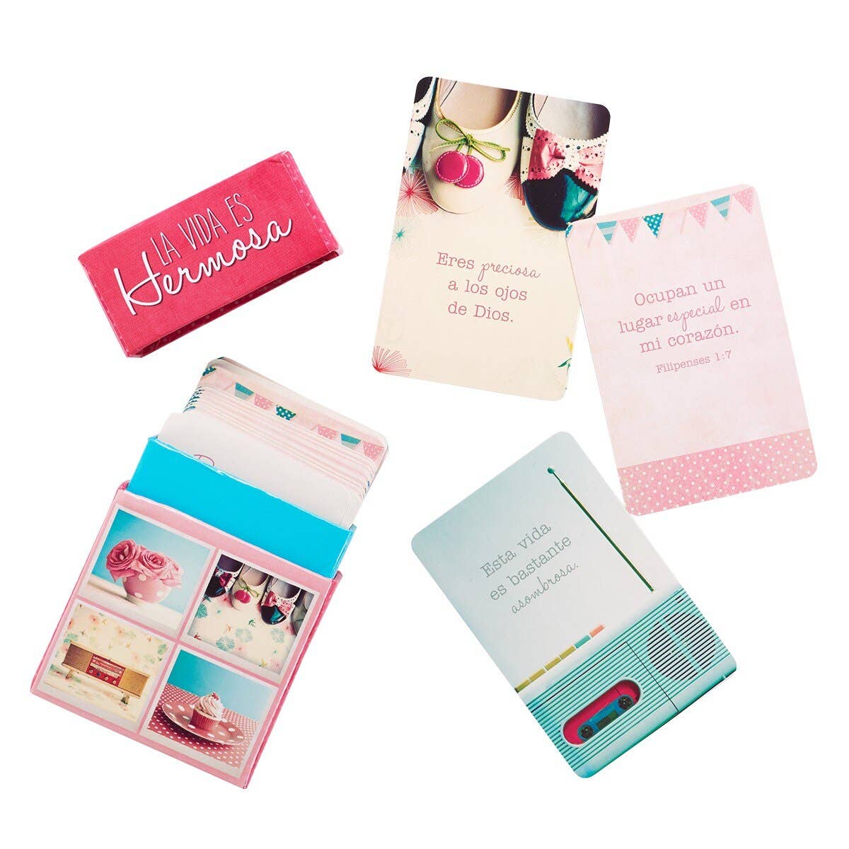 Christian Art Gifts - Wholesale Encouragement Card - Caja de bendiciones La vida es hermosa1