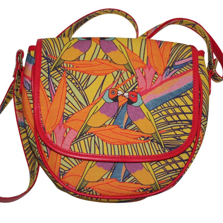Canvas Crossbody Bag - Australian Bird for wholesale by Deidaa