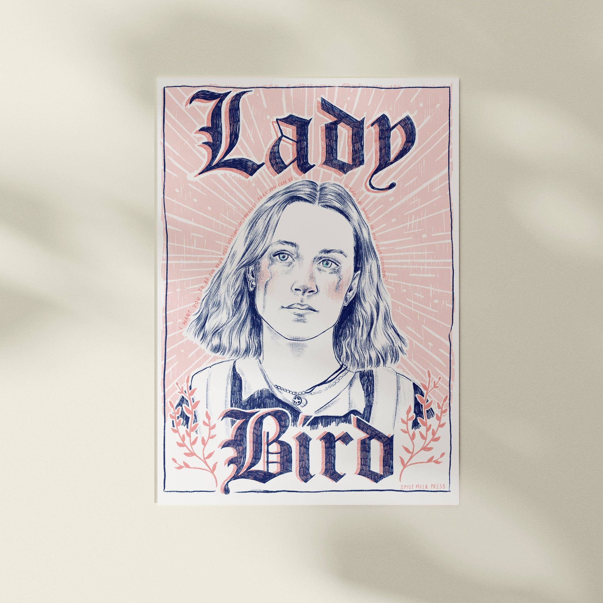 Spilt Milk Press - Wholesale Art Print - Lady Bird A4 print