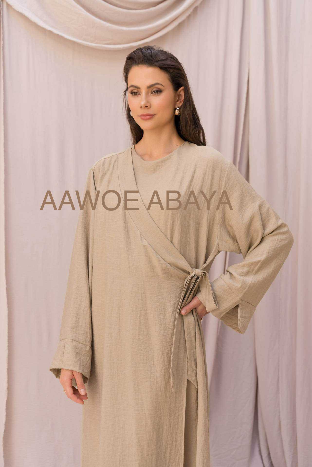 Aawoe Abaya – Kaftan - Mulher por atacado – Vestido Abaya Elegante - 2421-VES25