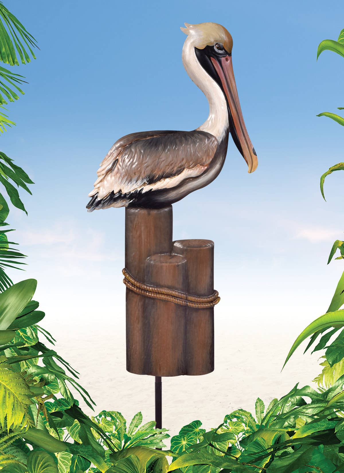 Sunset Vista Designs - Wholesale Garden/Lawn Stake - Brown Pelican Stake-36"1