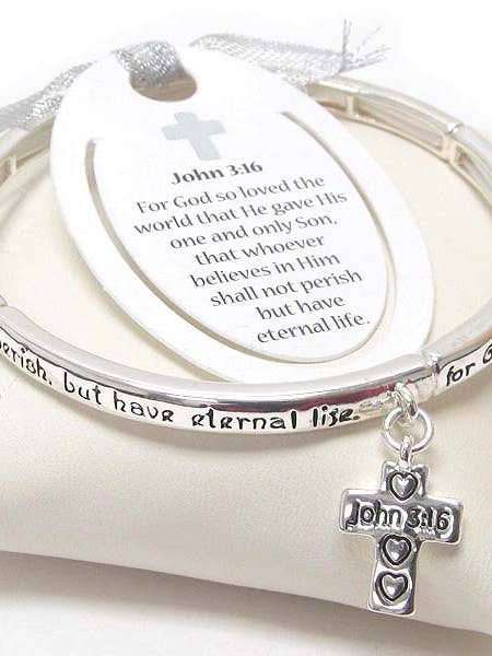( Q575 ) BRACELET MESSAGE D'INSPIRATION pour la vente par Jewelry Max
