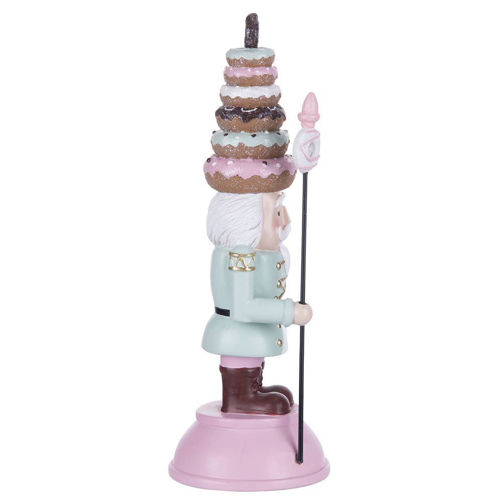 VdE Tivoli 1996 – Engroshandel Julepyntsæt – NØDDENØDDER DONUT BASE ROSA 22CM POLYRESIN2