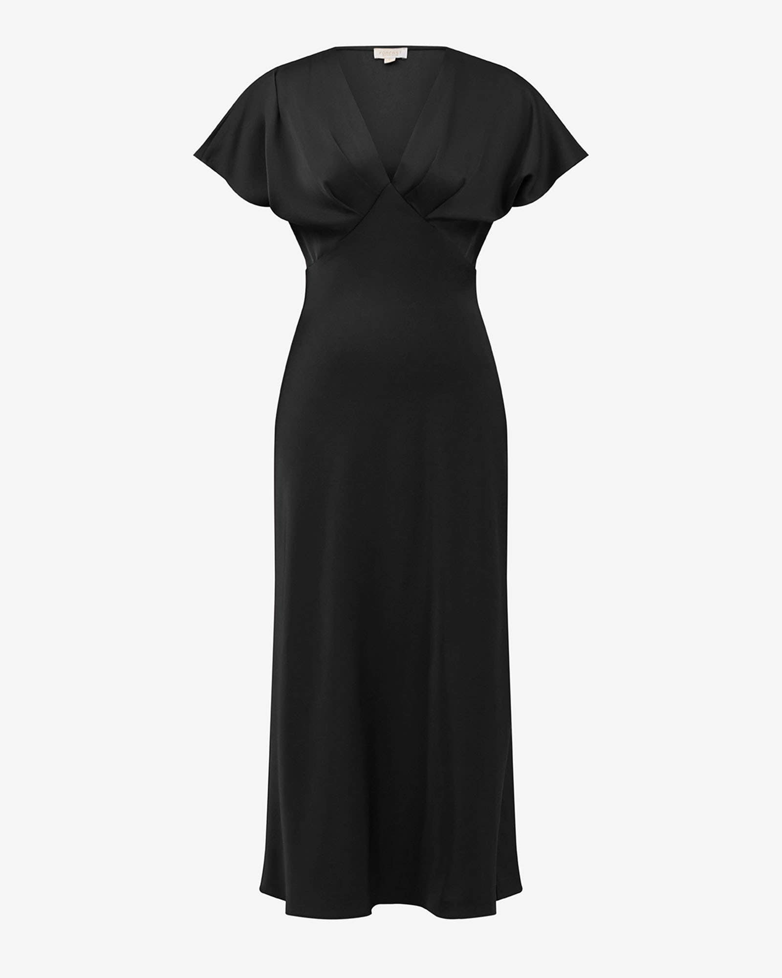Forcast - Wholesale Dress - Women's - Forcast Women's Catalina V-Neck Satin Dress3