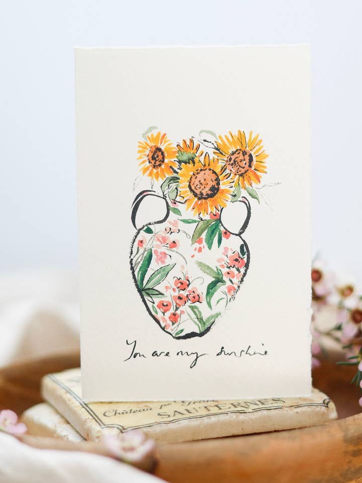 You are my sunshine - Biglietto di auguri estivo per la vendita all'ingrosso da parte di Sophie Amelia Creates