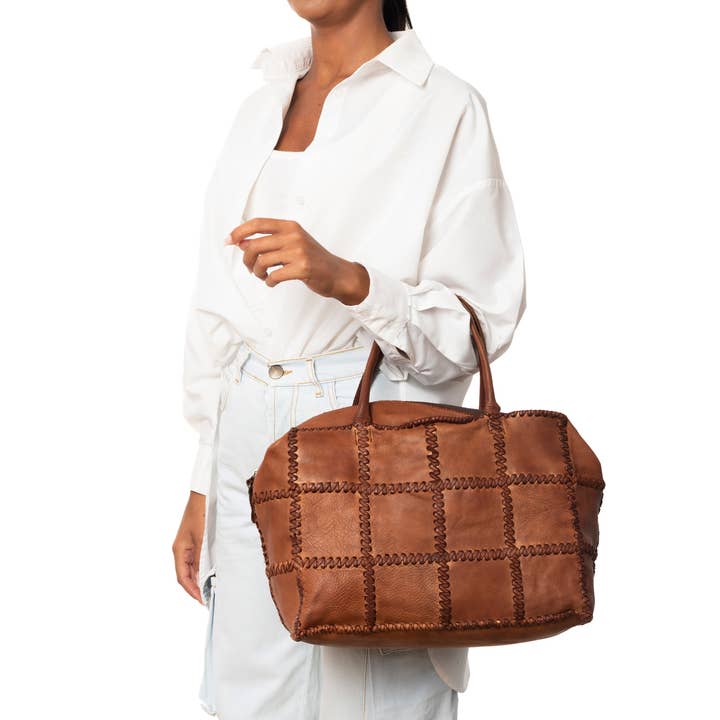Civico 93-Pulicati - Wholesale Tote Bag - Women's - Emily leather bag, handbag made in Italy