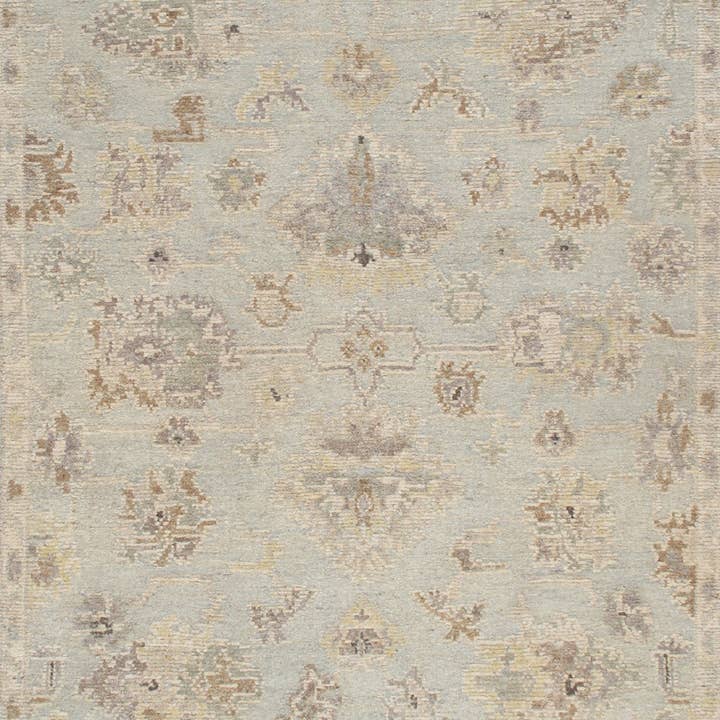Oushak Hand-Knotted Area Rug, Light Blue/Multi 8' 3'' X 9'10'' for wholesale by Canvello
