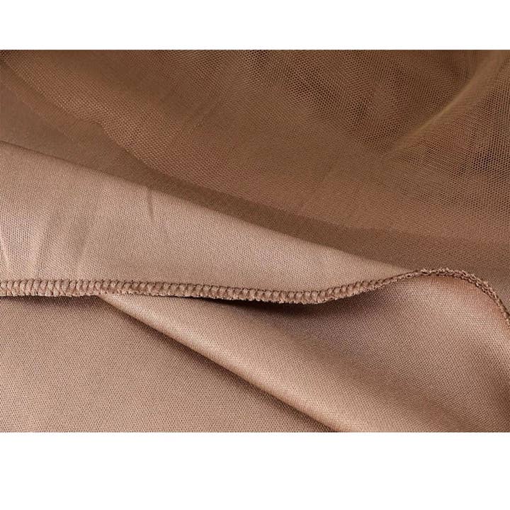 ACCITY - Wholesale Skirt - Women's - SOLID COLOR ELASTIC-WAIST MESH TULLE A-LINE SKIRT_CWBLS037225