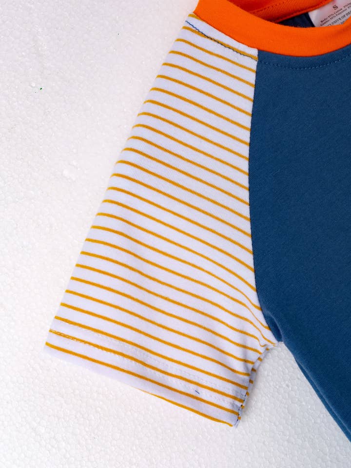 littleoneusa - Wholesale T-Shirt - Kids - Spring 2024 Blue Fish Boy Top Clothing