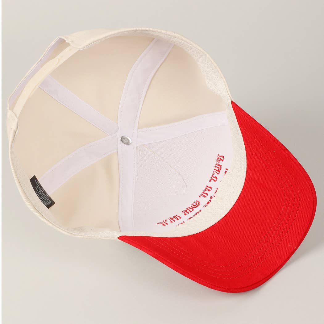 Fashion City - Wholesale Baseball Cap - Unisex - Put It On My Dad's Tab Embroidery Two-Tone Hat57