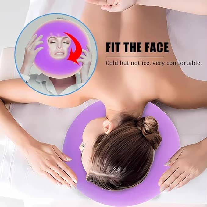 Silicone Face Massage Pillow,SPA Beauty Face Relax Headrest for wholesale by VIGOR