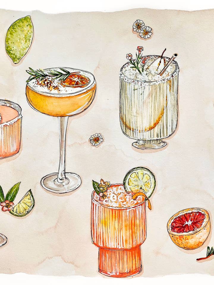 Pink Citrus Cocktails for wholesale by artxnikki