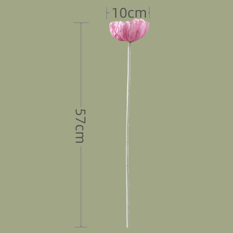 ACNITE(We cover U.S. import duties) - Vente Fleurs artificielles - Fleurs de pavot en soie grandes fleurs artificielles pour décoration de mariage10