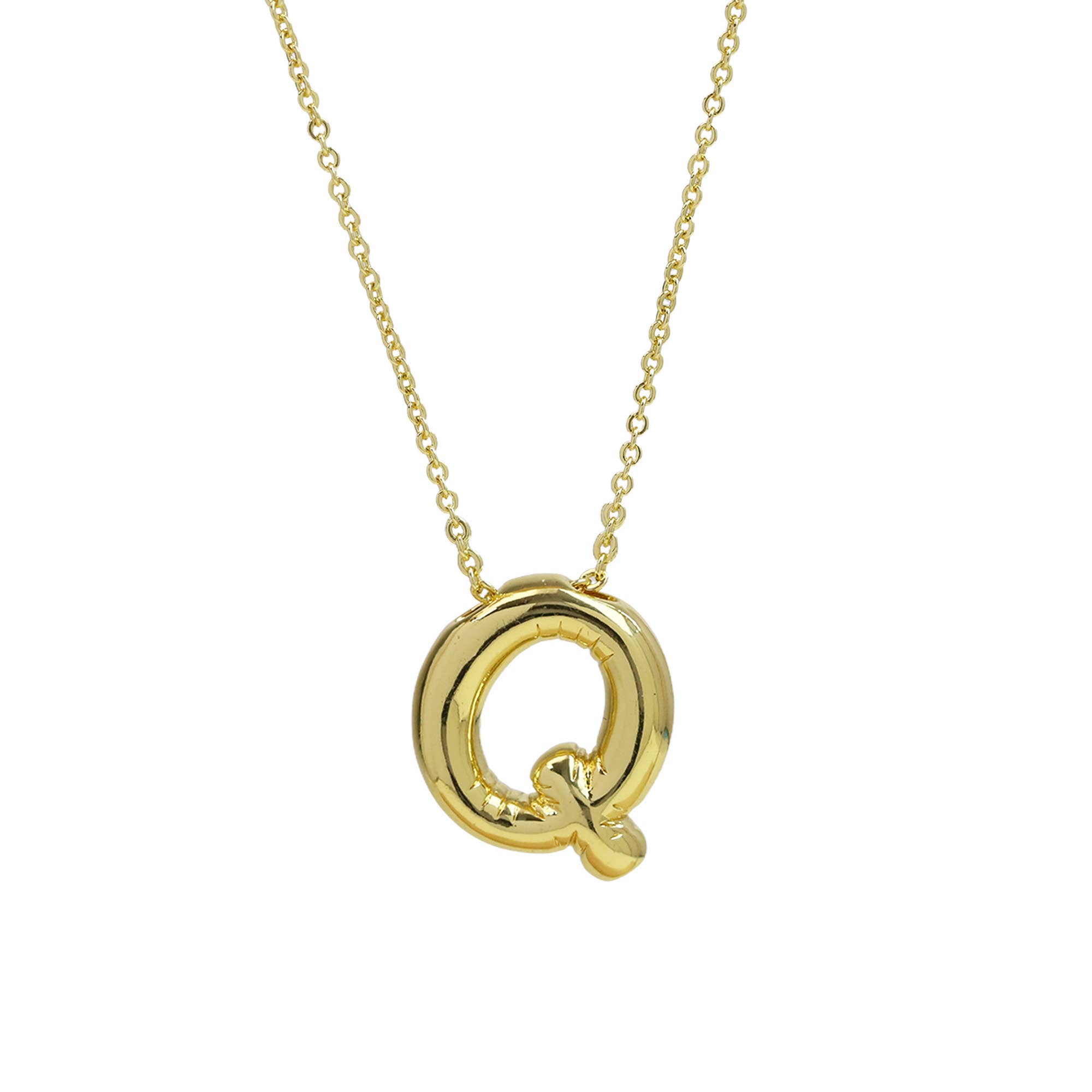 Savvy Bling – Engroshandel Halskæde med vedhæng – Initiale ballonboble guldhalskæde45