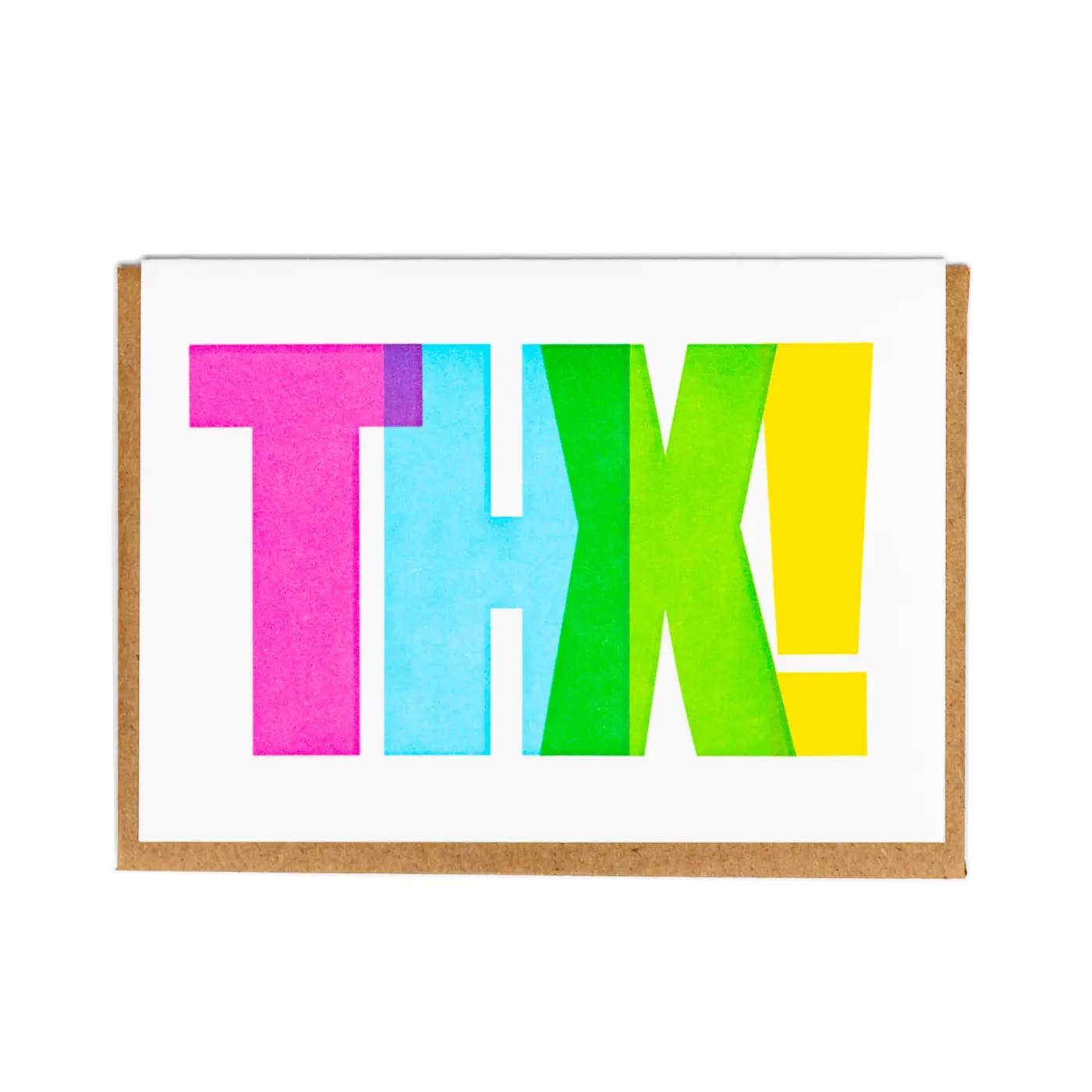 Lady Pilot Letterpress - Wholesale Thank You Card - Big THX Greeting Card