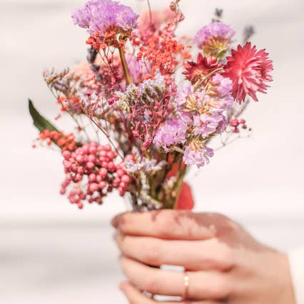 BUSKRUID - Wholesale Dried/Pressed Flowers - Brievenbusbloemen roze