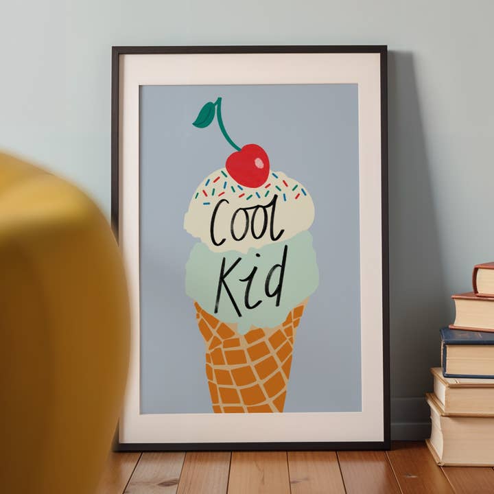 Emmy James Studio - Wholesale Art Print - Cool Kid Ice Cream Art Print0