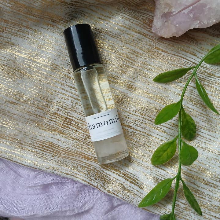 Chamomile Essential Oil Roller with Clear Quartz and other Purchase Wholesale chamomile essential oil. Free Returns & Net 60 Terms on Faire trending on Faire.