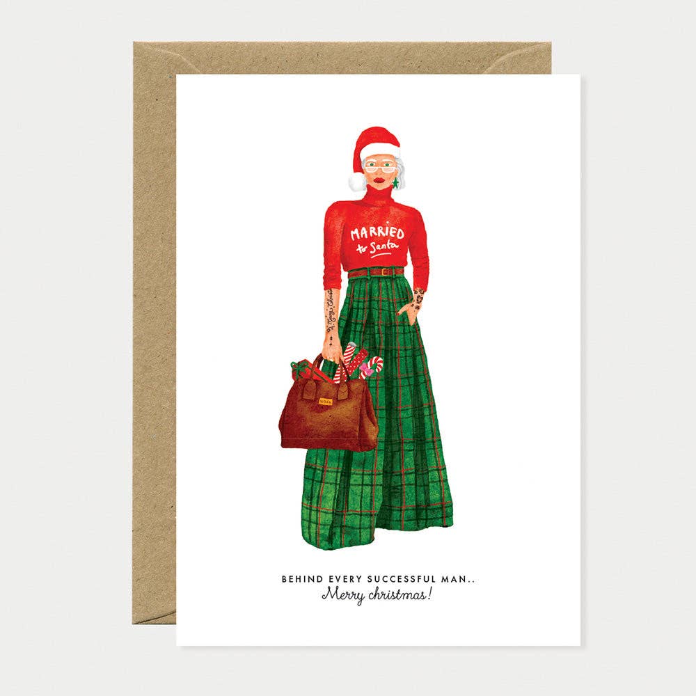 ALL THE WAYS TO SAY - Europe – wholesale Christmas card – Married to Santa - Greeting card0