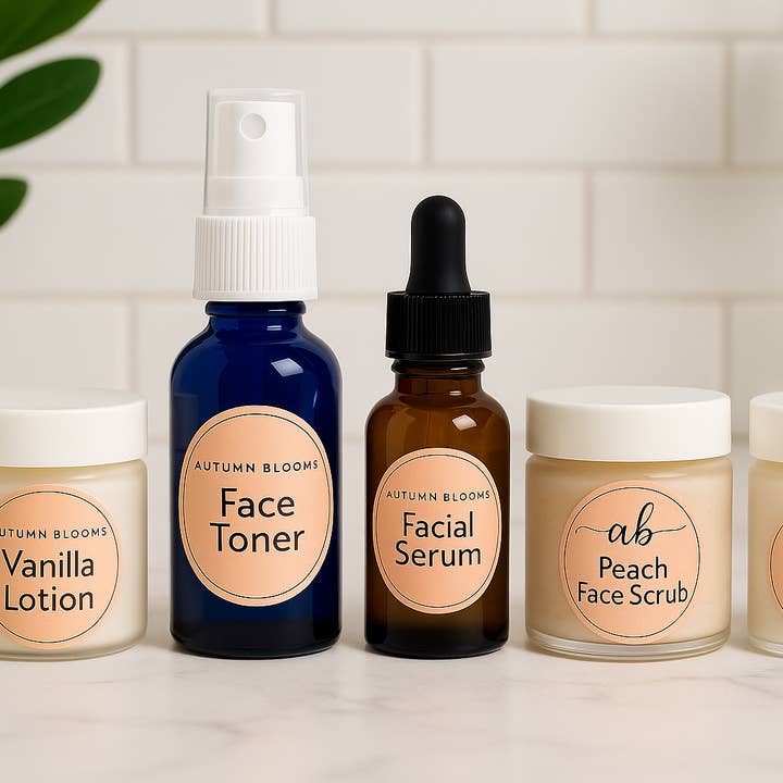 Höstblomster Mini Hudvårdspaket - Naturliga Resestorleksprodukter för wholesale av Autumn Blooms by Kami, LLC