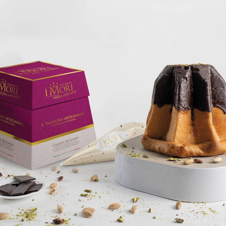 Sapori Di Sicilia Imports - Wholesale Cake - Artisanal Pandoro Alla Cassata Siciliana - Linea Mille e una notte 1Kg0