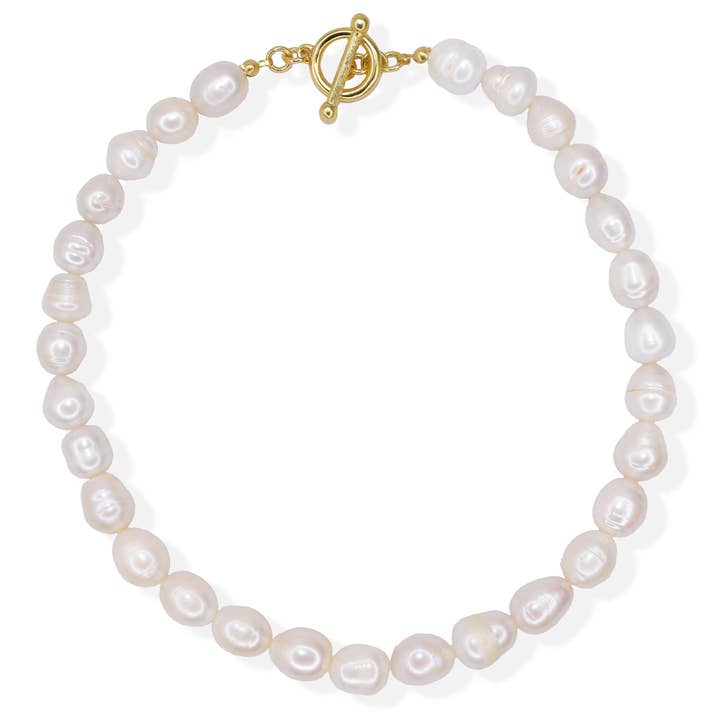 Genuine fresh water pearl strand necklace for wholesale by KARINE SULTAN