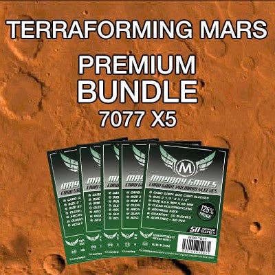 Lot de pochettes pour cartes « Terraforming Mars Compatible » pour la vente par Mayday Games