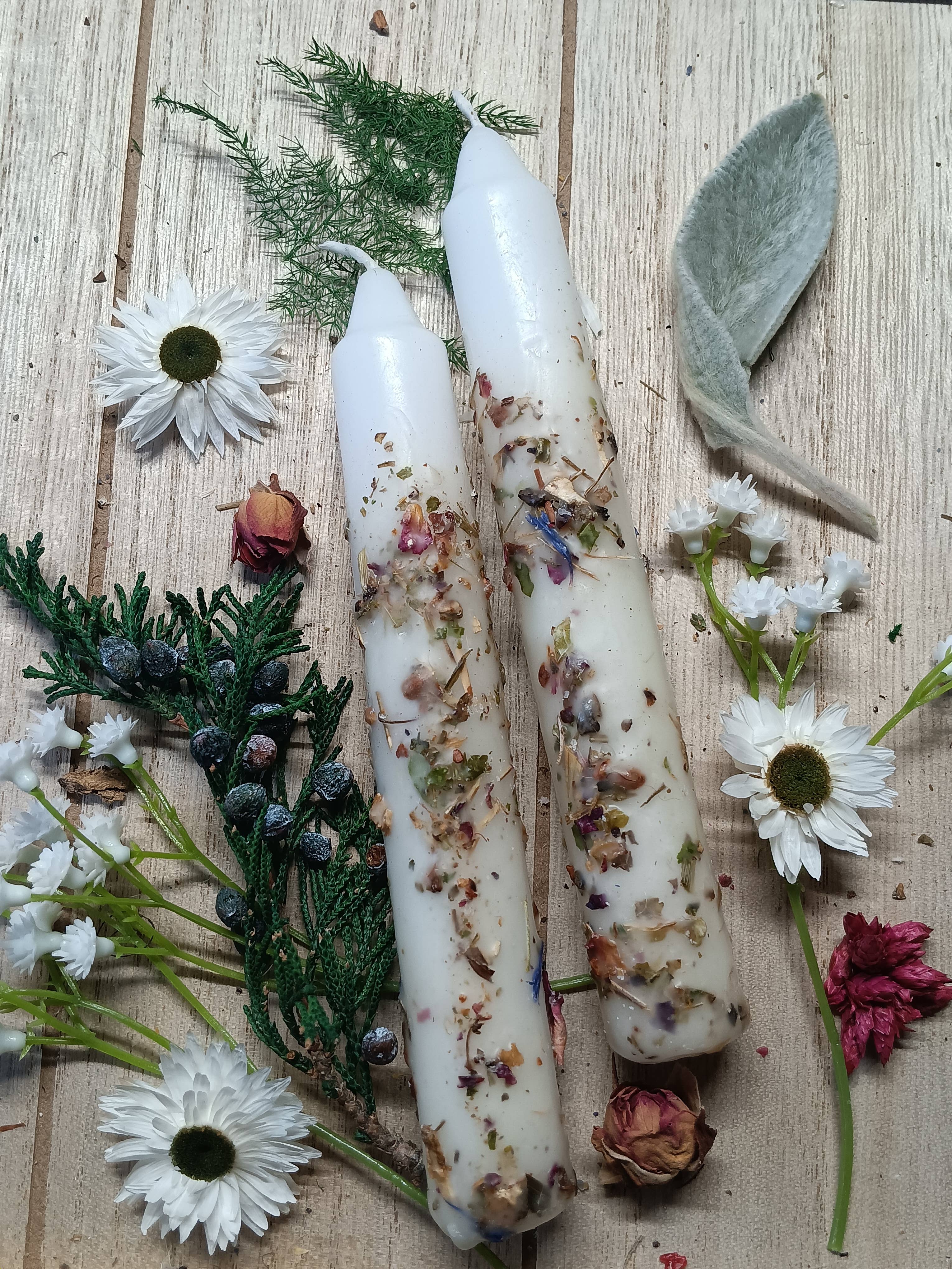 Elemental Earth Shop - Wholesale Tapered Candle/Candlestick - Grief and Loss Herbal Intention Candles1