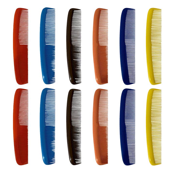 7 Inch Colorful Hair Combs for Men and Women for wholesale by KP Kool Products