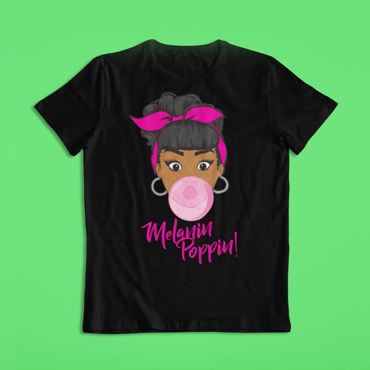 T-shirt adulte Cinnamon Melanin Poppin pour la vente par Made New Apparel