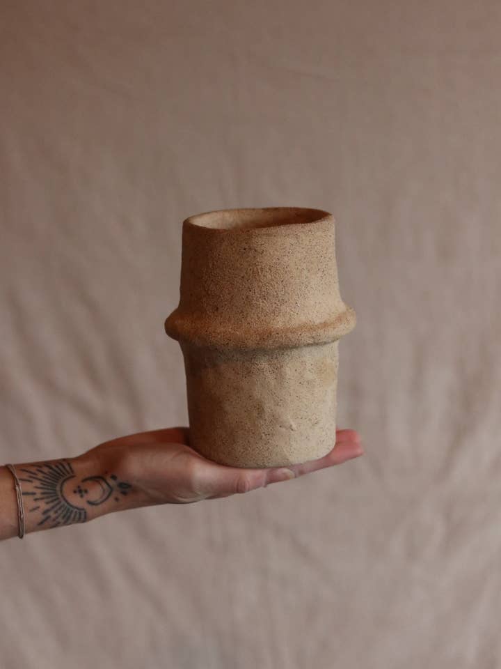 5.5" Gathered Earth Vessel for wholesale by Of The Earth