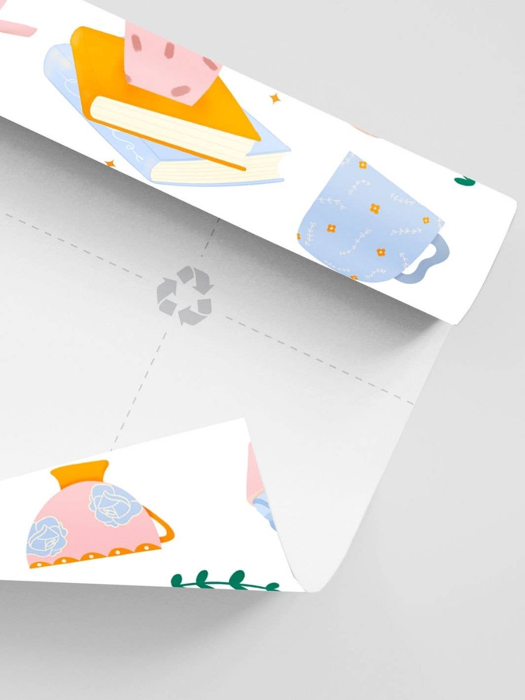 Curlicue – wholesale Flat wrap – Reader's Delight wrapping paper - sustainable & eco-friendly6