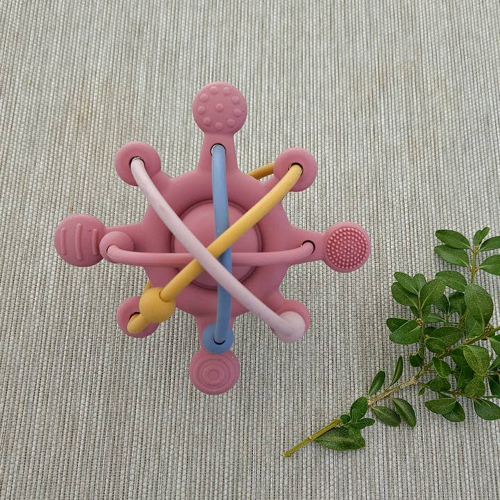 Summerville organic - Wholesale Teether (Not Clip-On) - Baby - Orbit Baby Silicone Activity Toy Dusty Rose