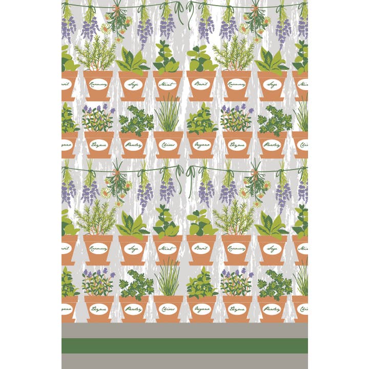 Herb Garden Tea Towel for wholesale by Wet-it!